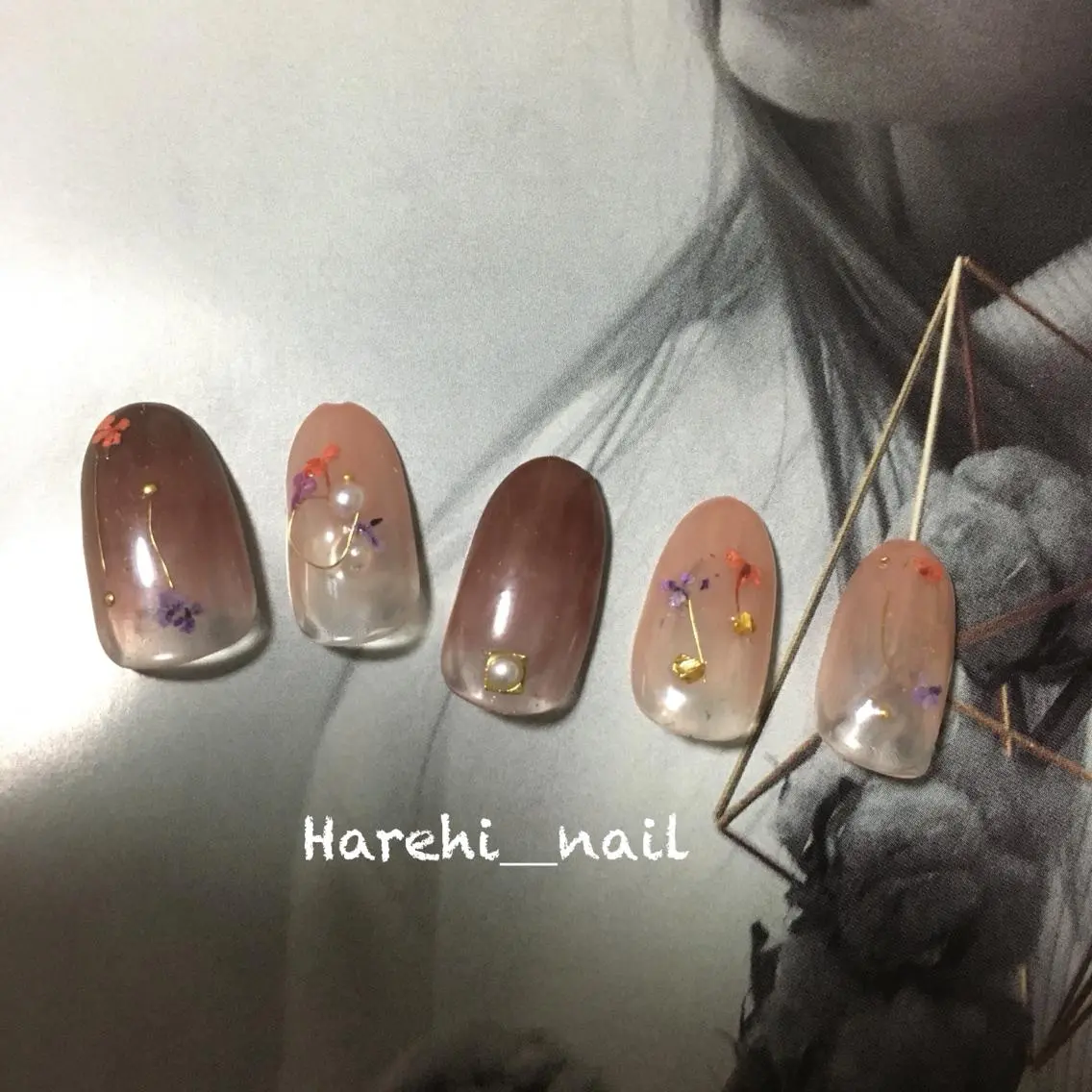 ネイル ニュアンスネイル Harehi_ nailのネイルデザイン