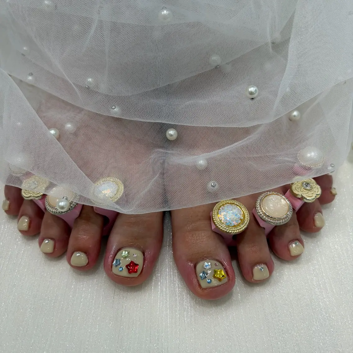 ネイル フットネイル Mermaid Nail saraのネイルデザイン