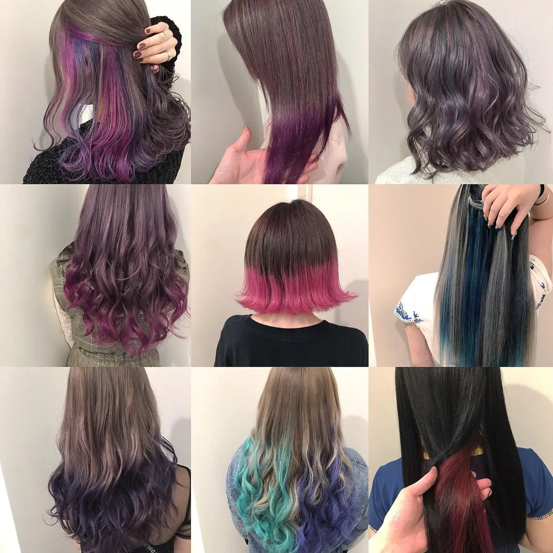 セミロング ヘアカラー トリートメント 🌈評価No.1🌈 艶髪カラー❌エクステのヘアスタイル