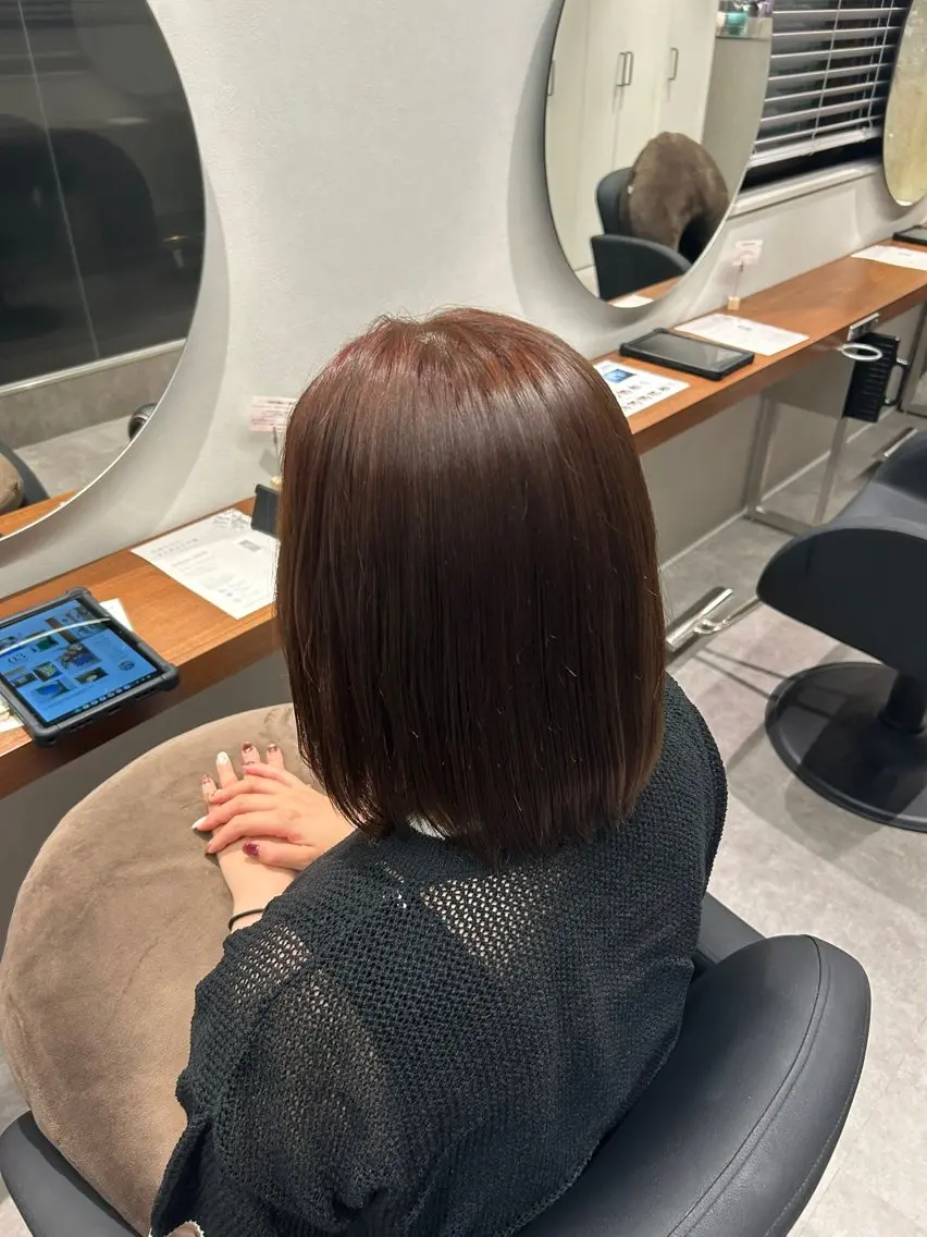 ミディアム カラー 艶感カラー🪞✨️ 相良若奈のヘアスタイル