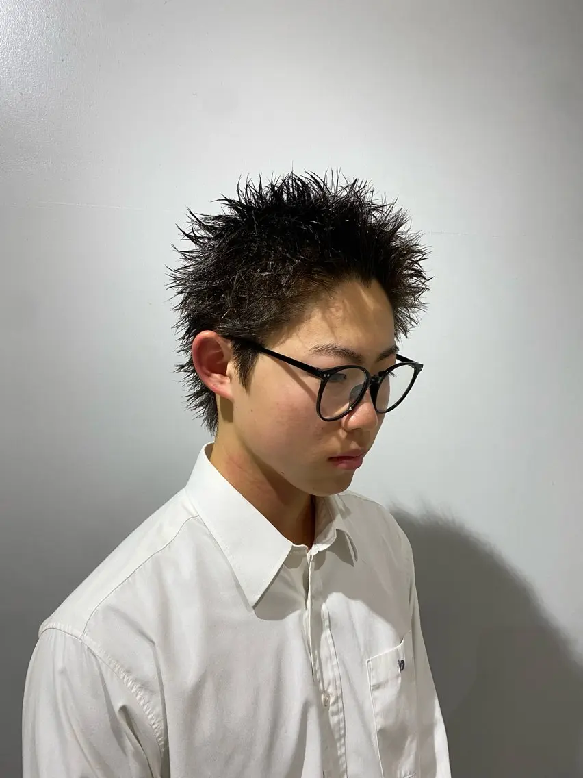 ショート メンズ スパイキーショート ショートヘア カット Riganuts王子 Hayato✂︎のヘアスタイル