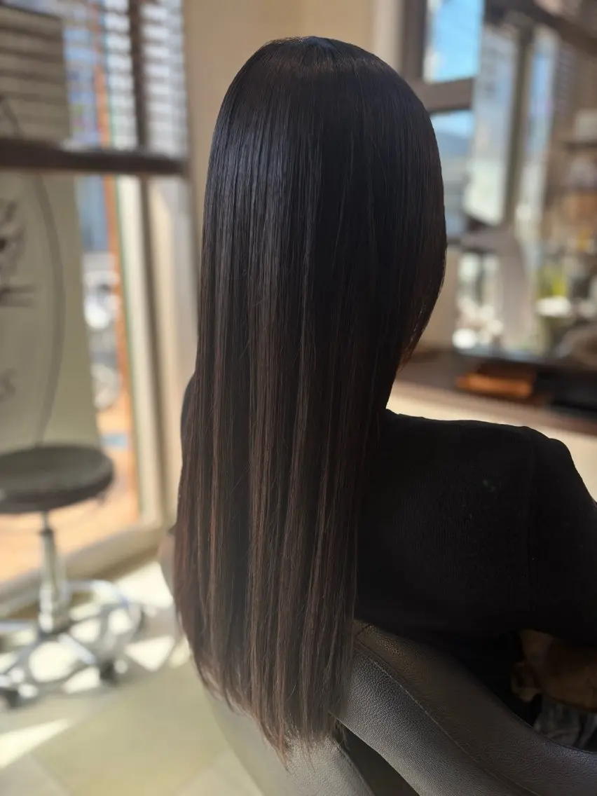 ロング 縮毛矯正 💛 みおのヘアスタイル