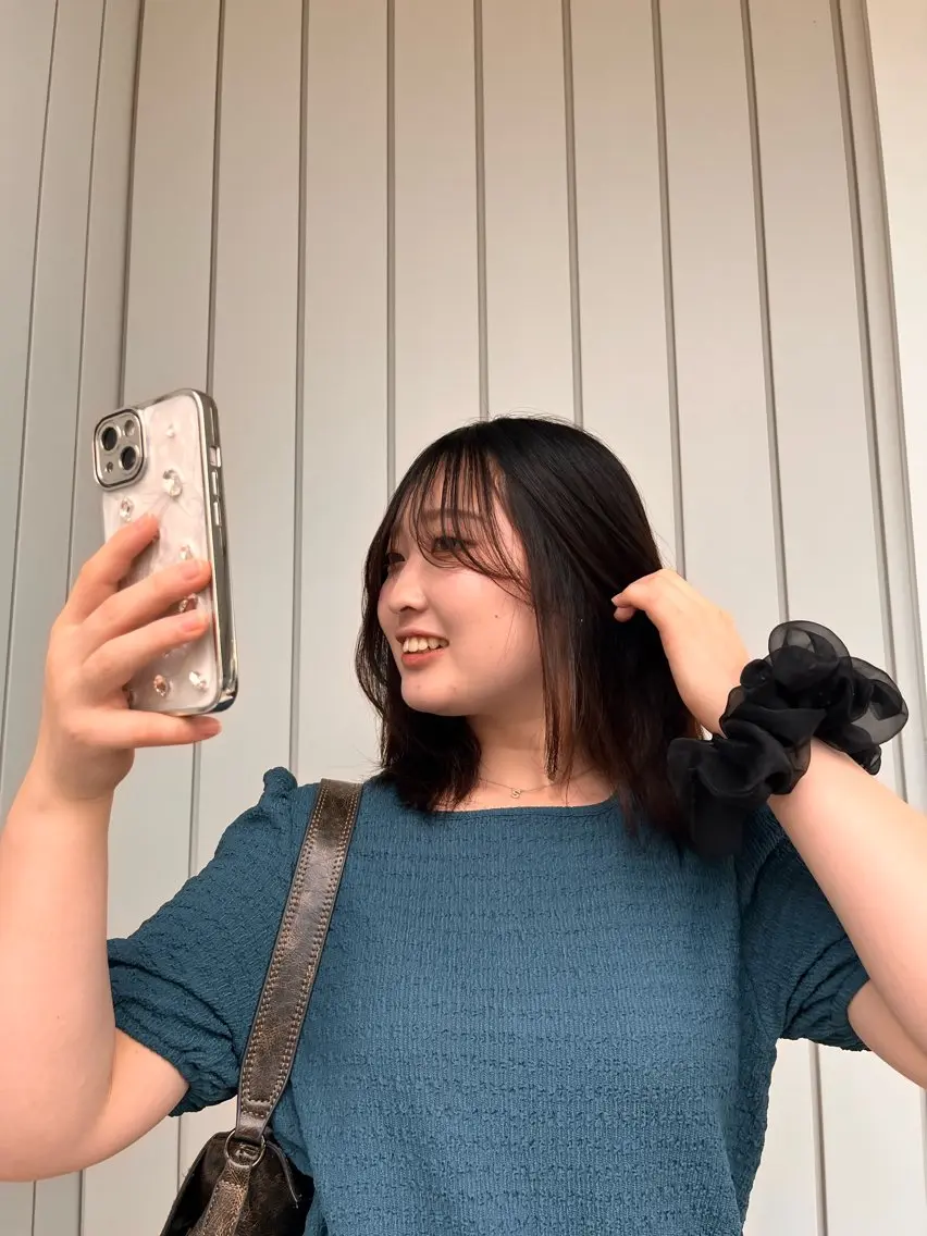ロング 縮毛矯正 吉水 果穂のヘアスタイル