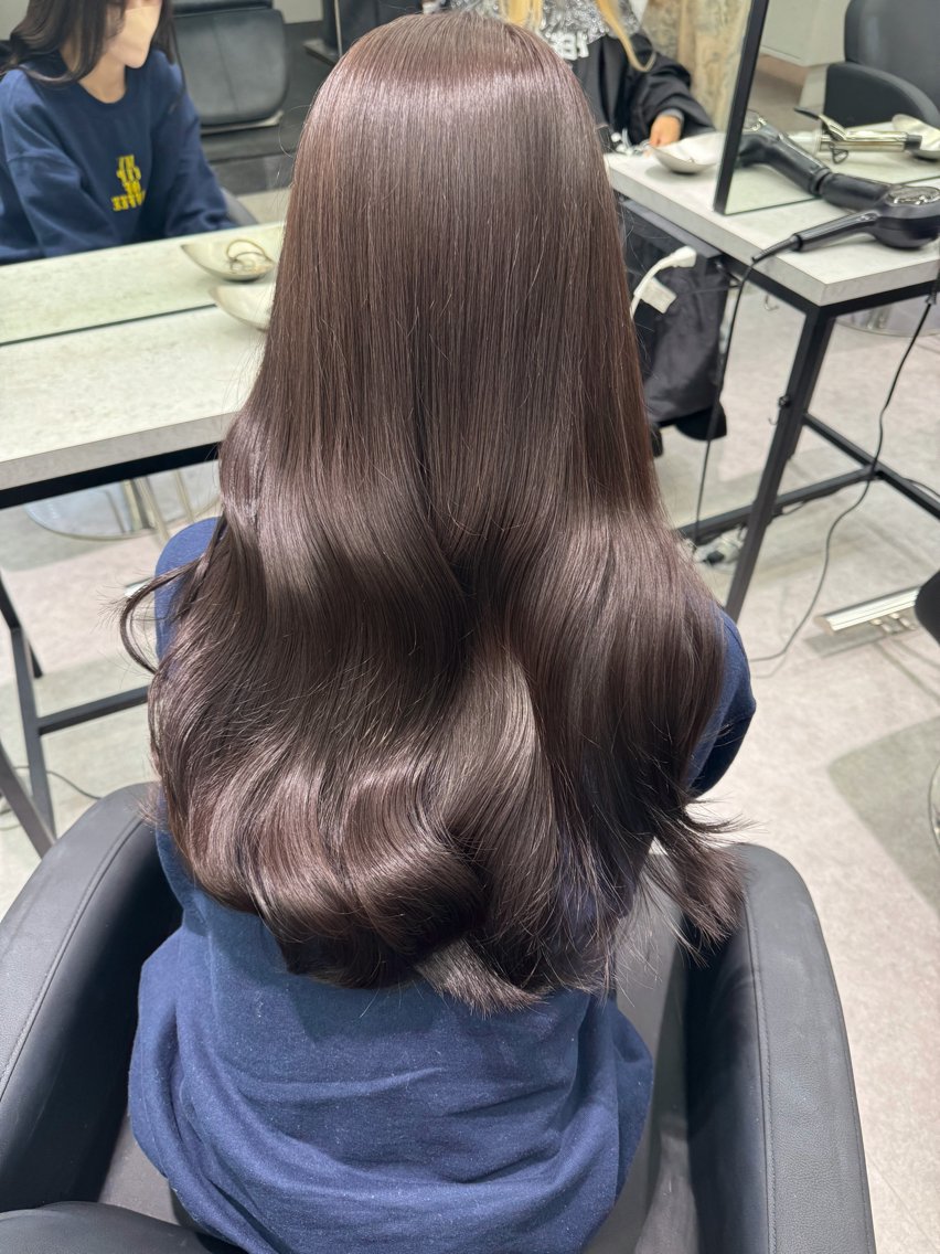 ロング カラー 透明感カラー カット ヘアカラー トリートメント ダブルカラー特化/ 栄/TAKESHIのヘアスタイル