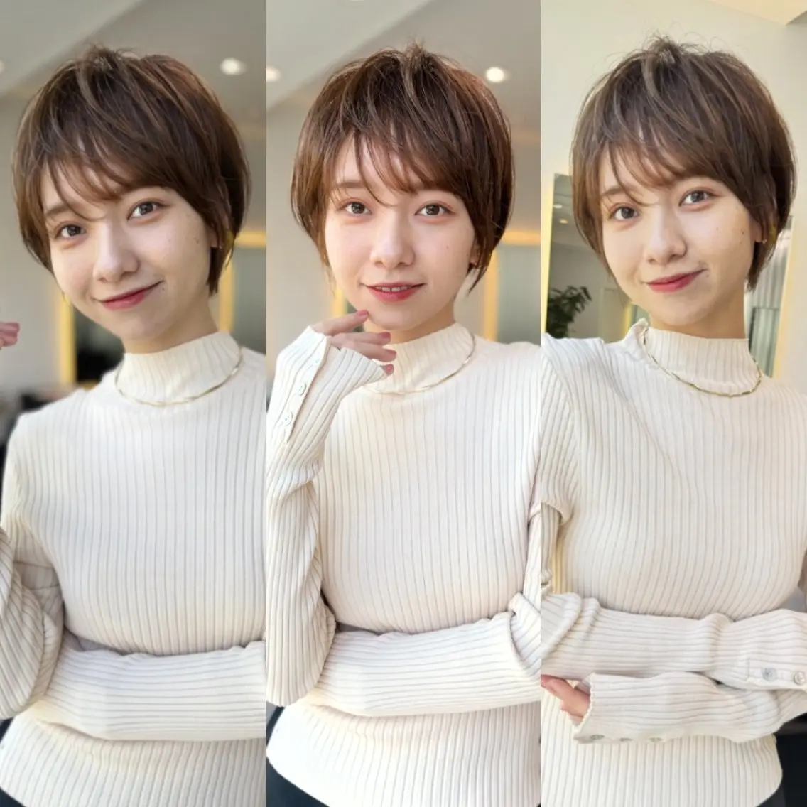 ショート 髪悩み解決ショート ✄山嵜菜織のヘアスタイル