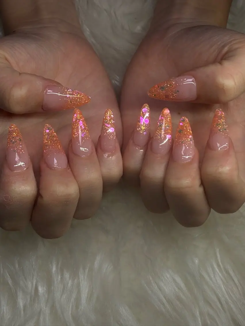 ネイル グラデーション ラメ(グリッター) ラメグラデーション NAIL FOCUS MAMIAのネイルデザイン