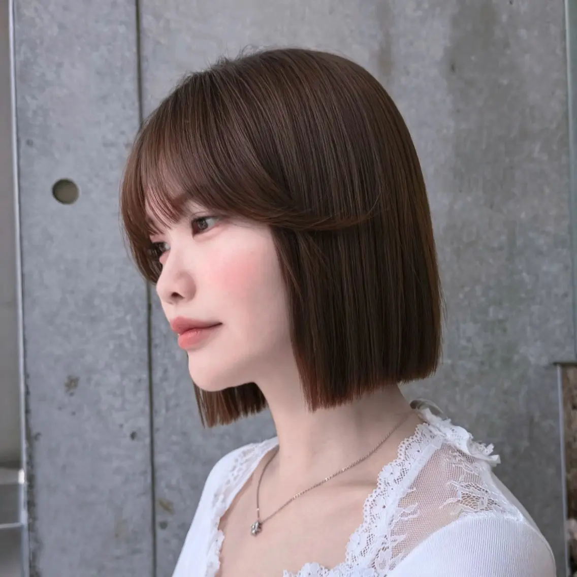 ショート 切りっぱなしボブ ボブ 顔周りカット ハッシュカット ハイレイヤー カット ♥️似合わせボブ/ 縮毛矯正/大和田拓夢のヘアスタイル