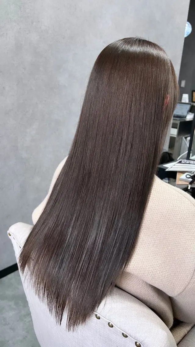 1日2名限定 🌟カット+酸性ストレート🌟ブリーチ毛でも癖が気になる方🍀の写真