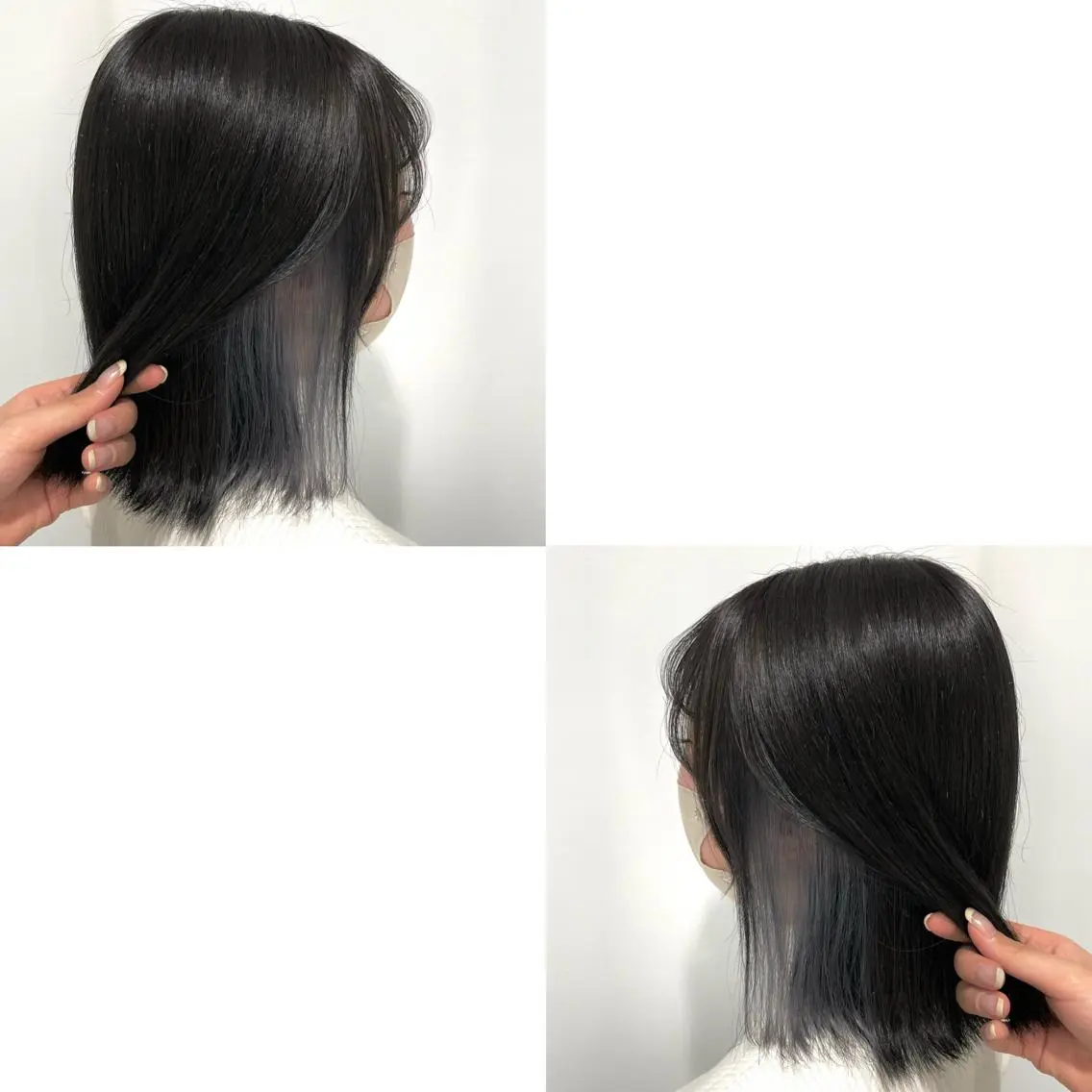 ミディアム カラー ヘアカラー トリートメント 青沼夏未/オリーブ/ 寒色カラーのヘアスタイル
