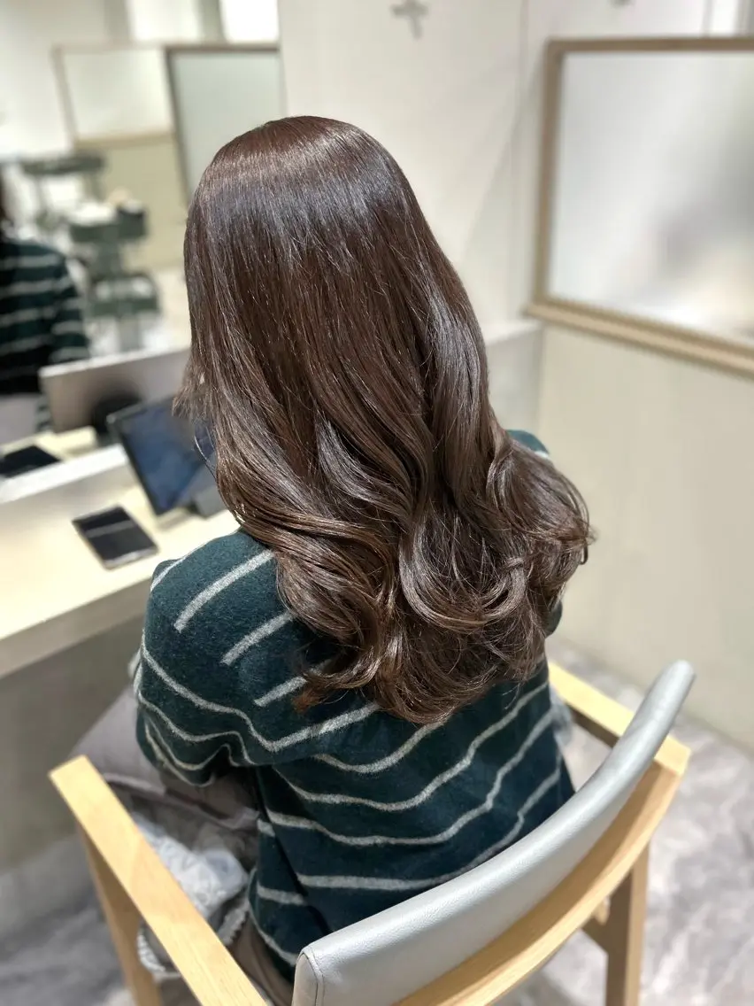 ロング カラー ロング カット LOVEST Rihoのヘアスタイル