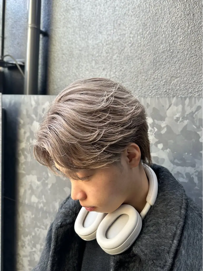 メンズ 梅田/センターパート 山下学偉のヘアスタイル
