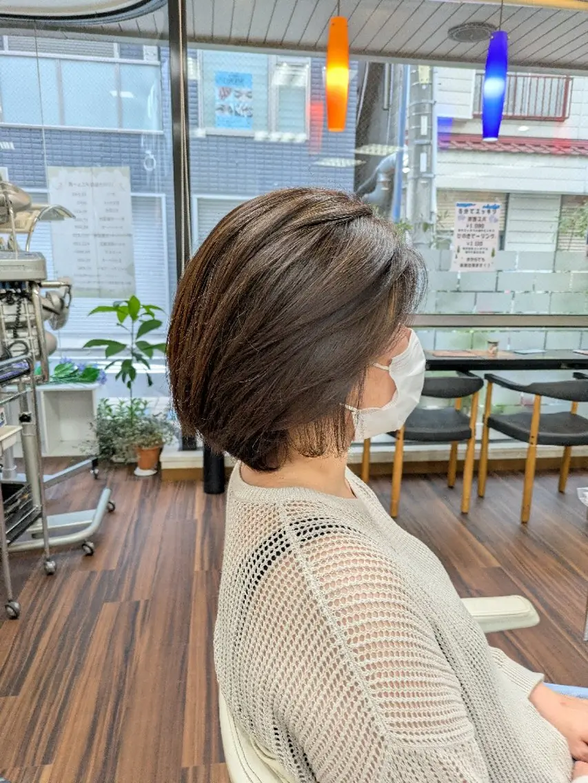 ショート 大人女性カット/ヘア セット✨️片本🌸のヘアスタイル