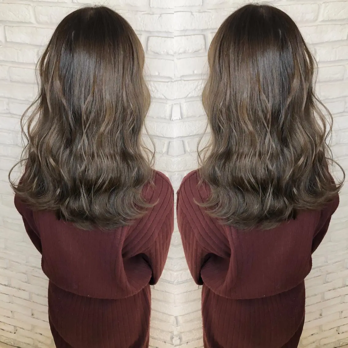 セミロング ヘアカラー トリートメント 宮下 浩一のヘアスタイル
