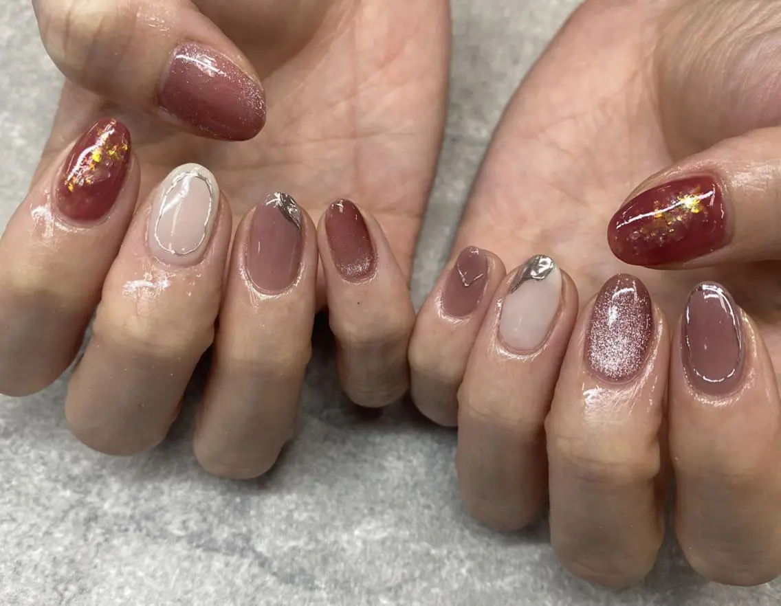 ネイル フットネイル フレンチネイル グラデーション キラキラネイル 韓国ネイル FASTNAIL PLUS 新宿店のネイルデザイン