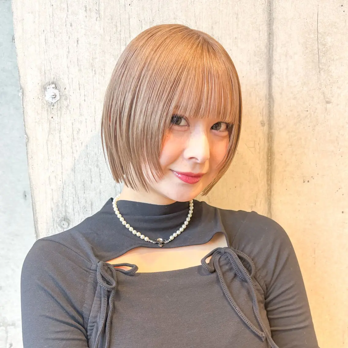 ショート カラー ハイトーンを育てる ブリーチカラー/牧原のヘアスタイル