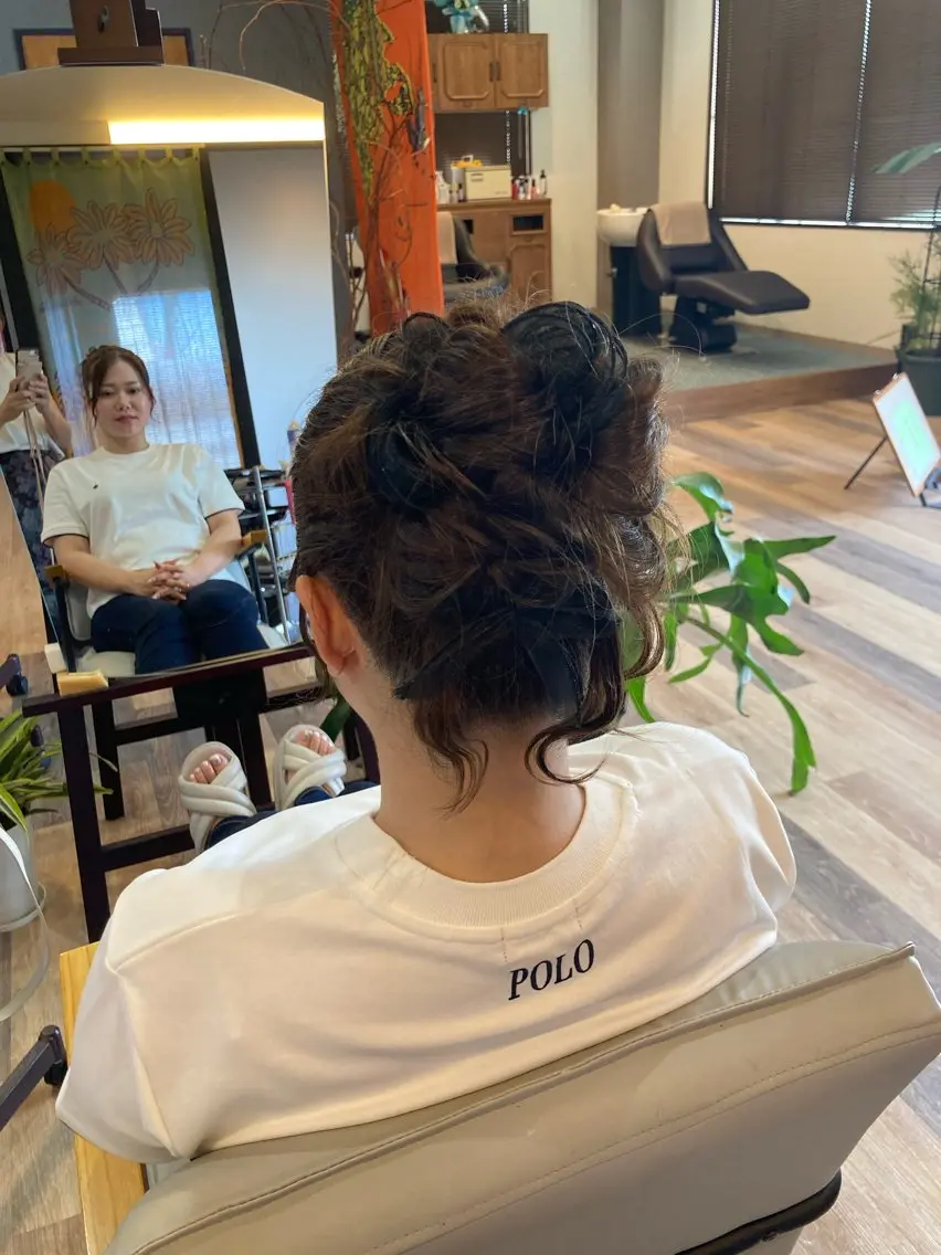 ロング ヘアセット 中野 紹江のマツエク・マツパデザイン