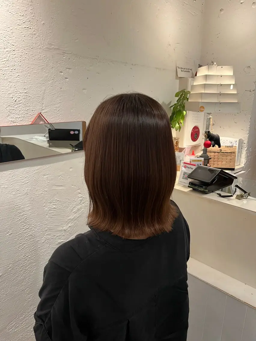 ミディアム ボブ 栗林 惟のヘアスタイル