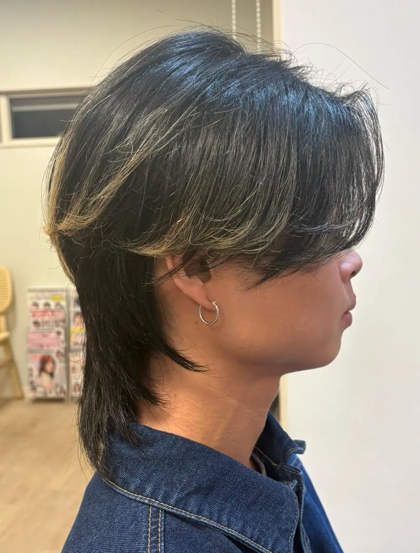 ショート メンズ メンズウルフカット ウルフカット 澤木優輝 【cuaura】のヘアスタイル