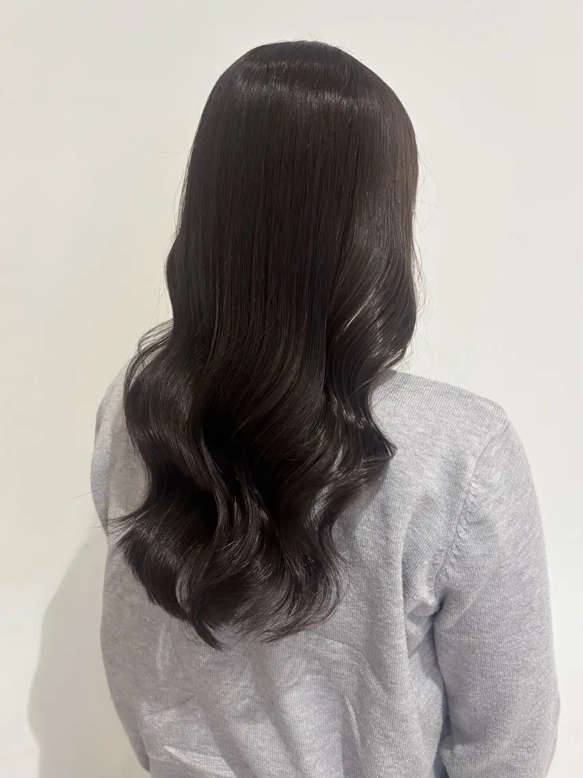 ロング カラー ブラウンカラー くすみブラウン カット ヘアカラー トリートメント にゅーかわいいヘア♡ おがわゆいり౨ৎのヘアスタイル