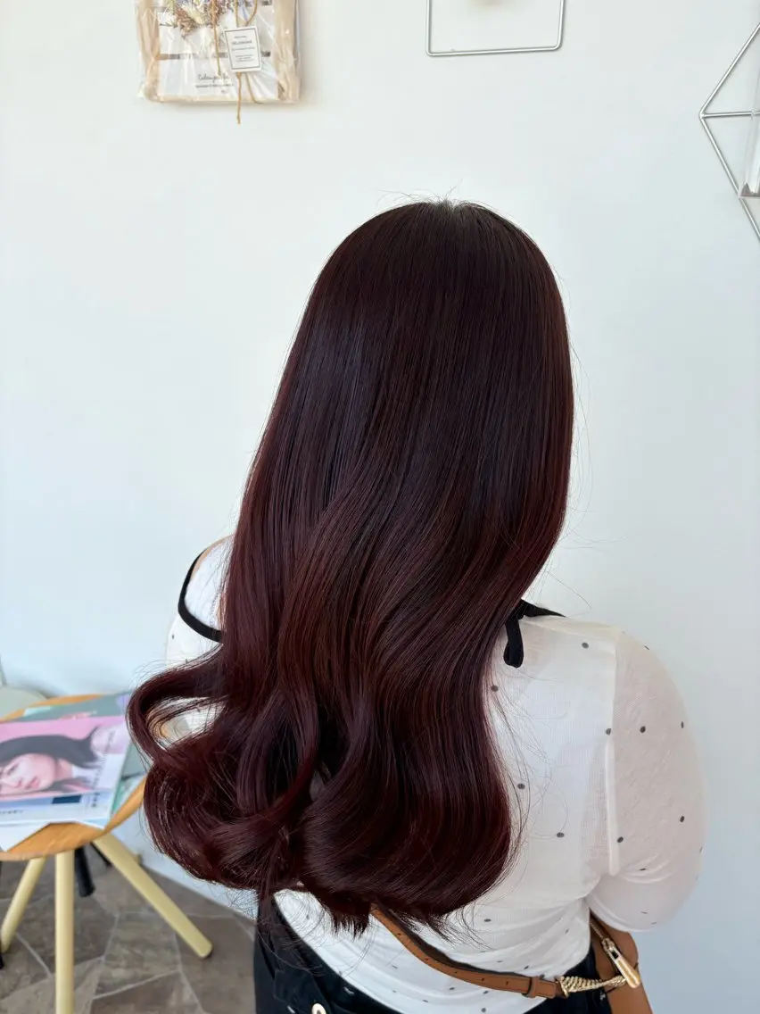 セミロング 透明感color あやののヘアスタイル