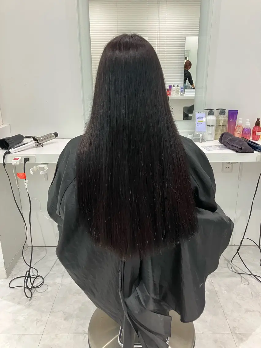 ロング カラー ヘアアレンジ 💓色落ちまで綺麗な 垢抜けカラー💓のヘアスタイル