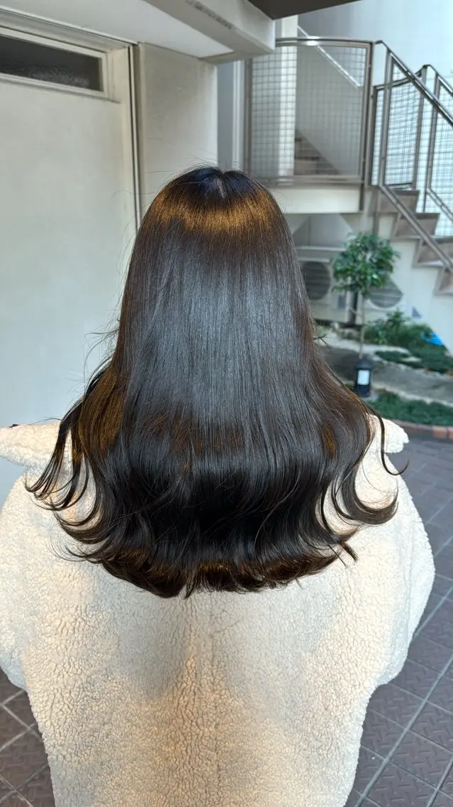 【当日限定❗️】似合わせカット+透明感カラー+濃密トリートメント🍃の写真