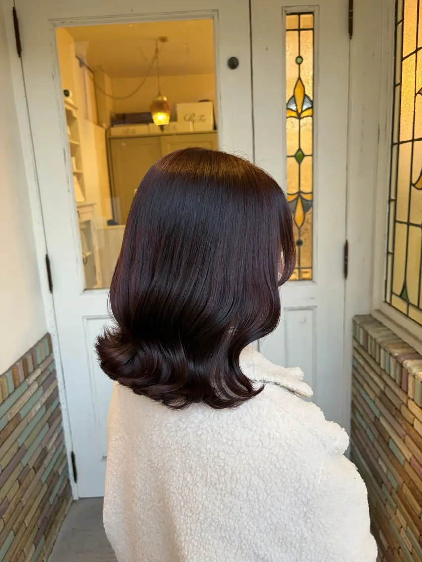 ミディアム カット ヘアカラー 【艶髪カラー】 omiのヘアスタイル