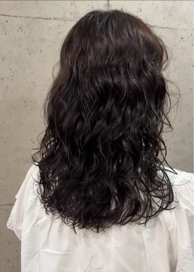 ロング パーマ ロング デジタルパーマ 大澤 直也のヘアスタイル