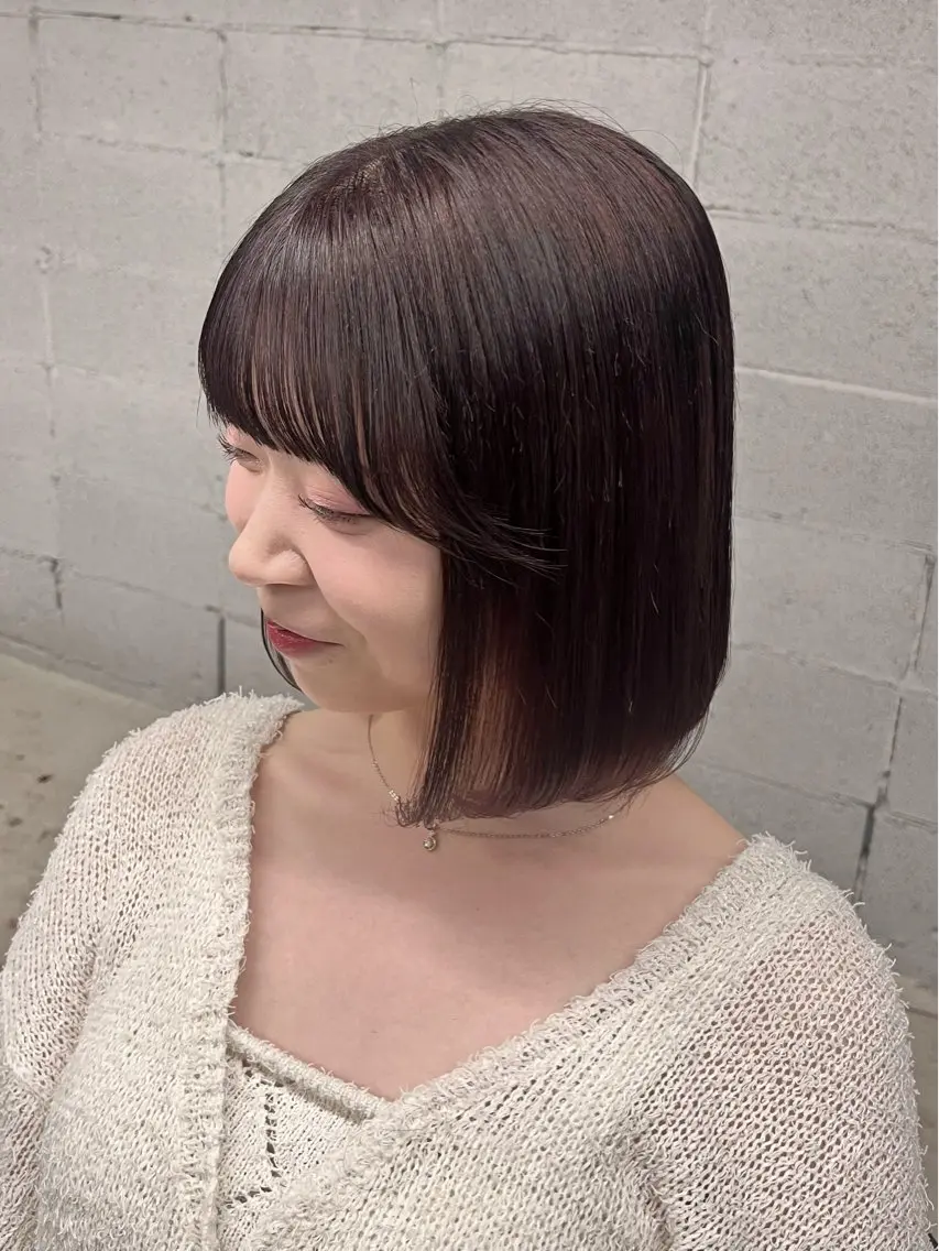 ショート カット 盛れる透けカラー🎀 似合わせ/uiのヘアスタイル