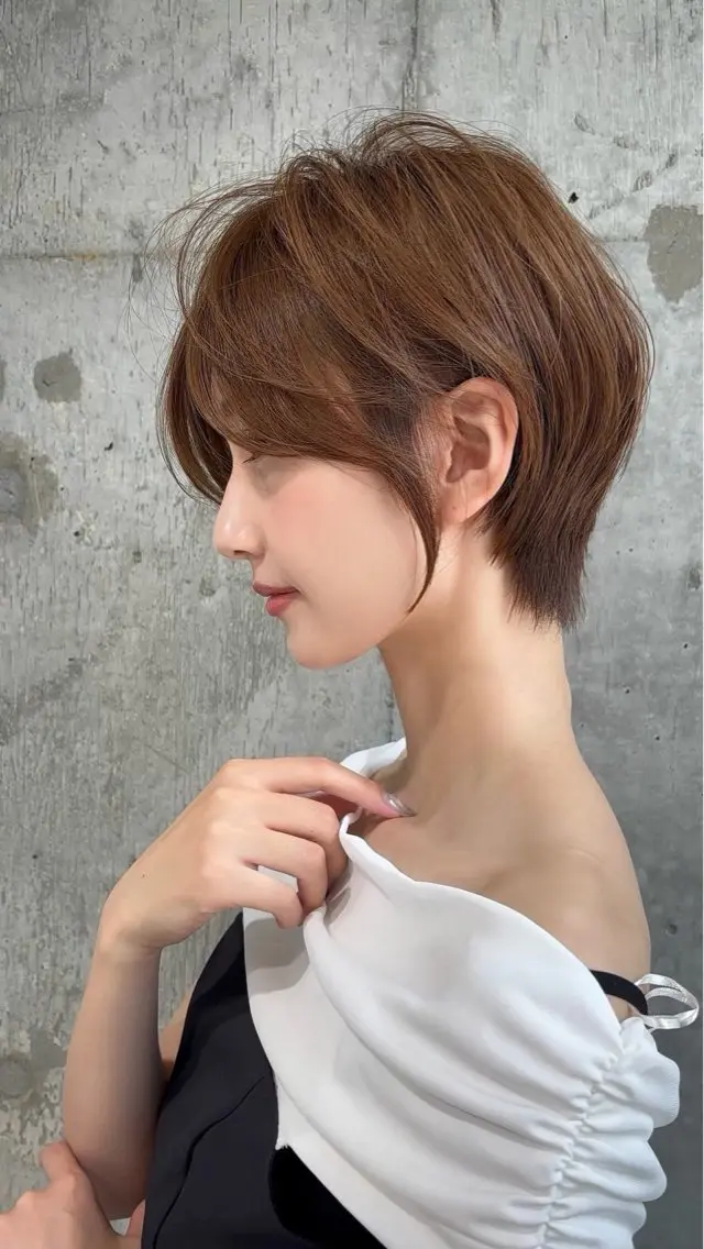 ショート カラー メンズ くびれヘア 似合わせカット ショートヘア 垢抜け🪞/ハッシュ レイヤー/リョウヤのヘアスタイル