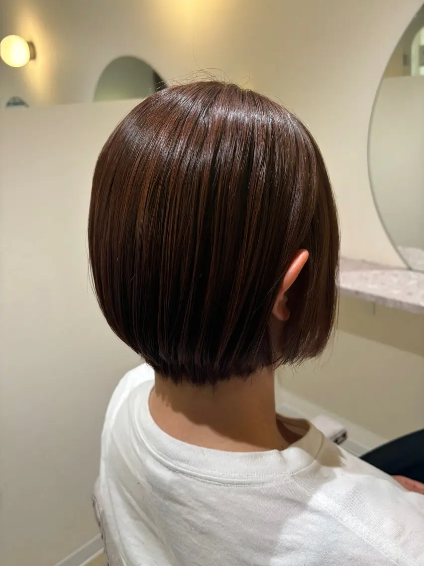 ショート ショートボブ ボブ ショートヘア 中田 渚のヘアスタイル