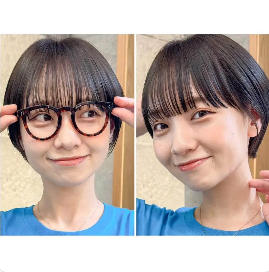 ショート 骨格補正ショート FILMSりくのヘアスタイル