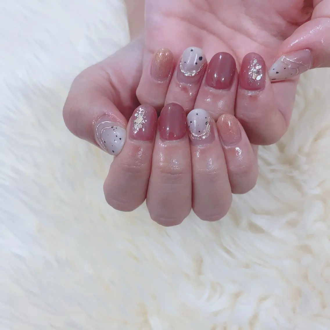 ネイル ミラーネイル ハンドネイル SOL NAILのネイルデザイン