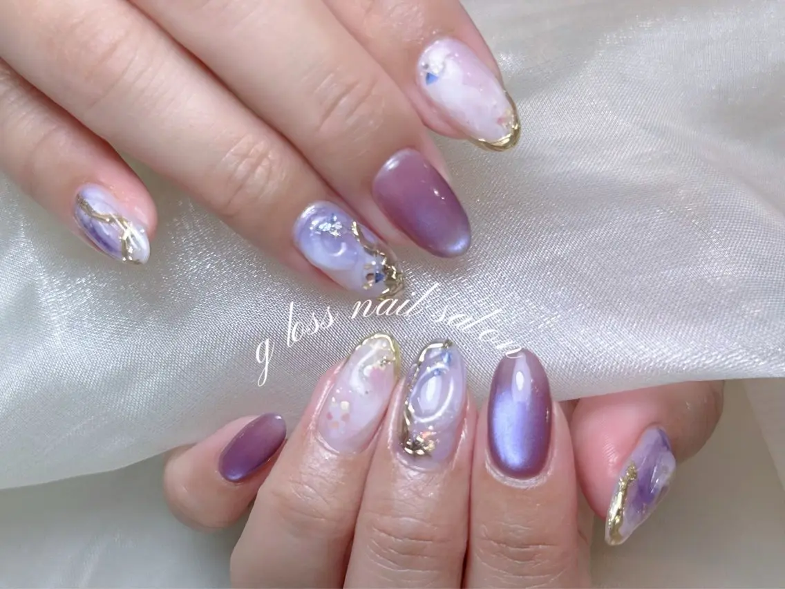 ネイル りこ🫧 gloss nailのネイルデザイン