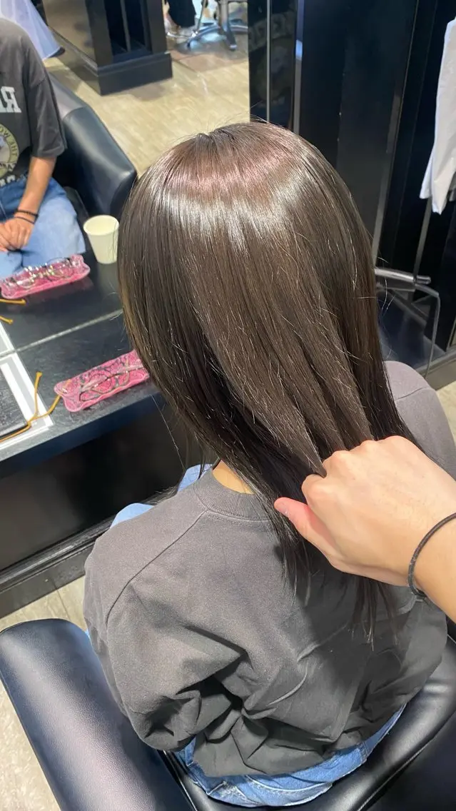 ミディアム ヘアカラー トリートメント 水野 聖哉のヘアスタイル