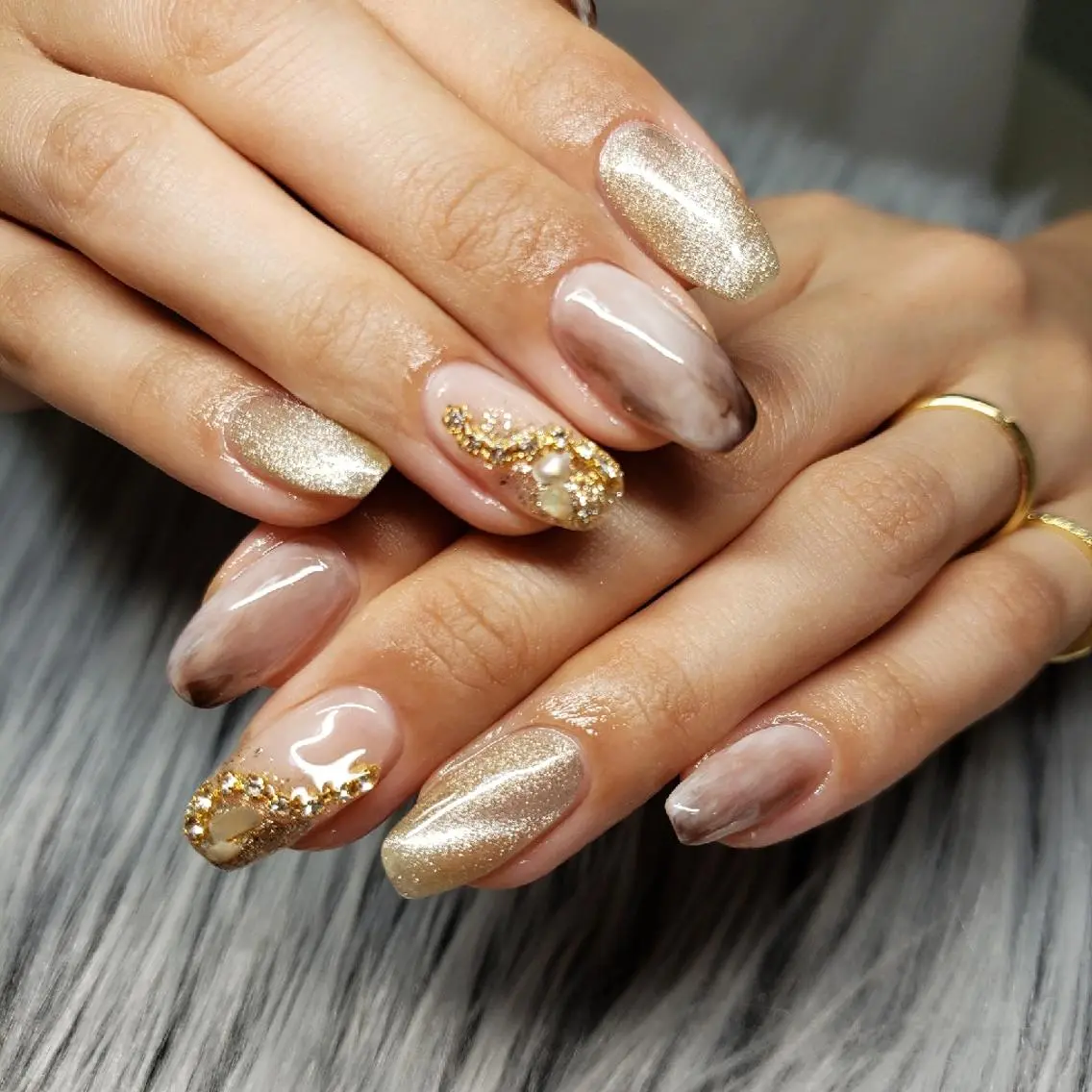 ネイル マグネットネイル ニュアンスネイル Nail salon Coco【溝の口駅】のネイルデザイン