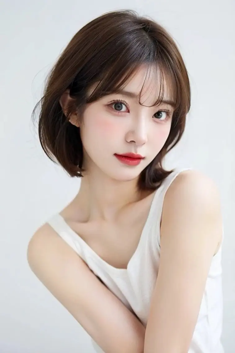 ショート カラー カット 縮毛矯正 トリートメント 🌈髪質改善🌈 過去の1艶サラ体験✨のヘアスタイル