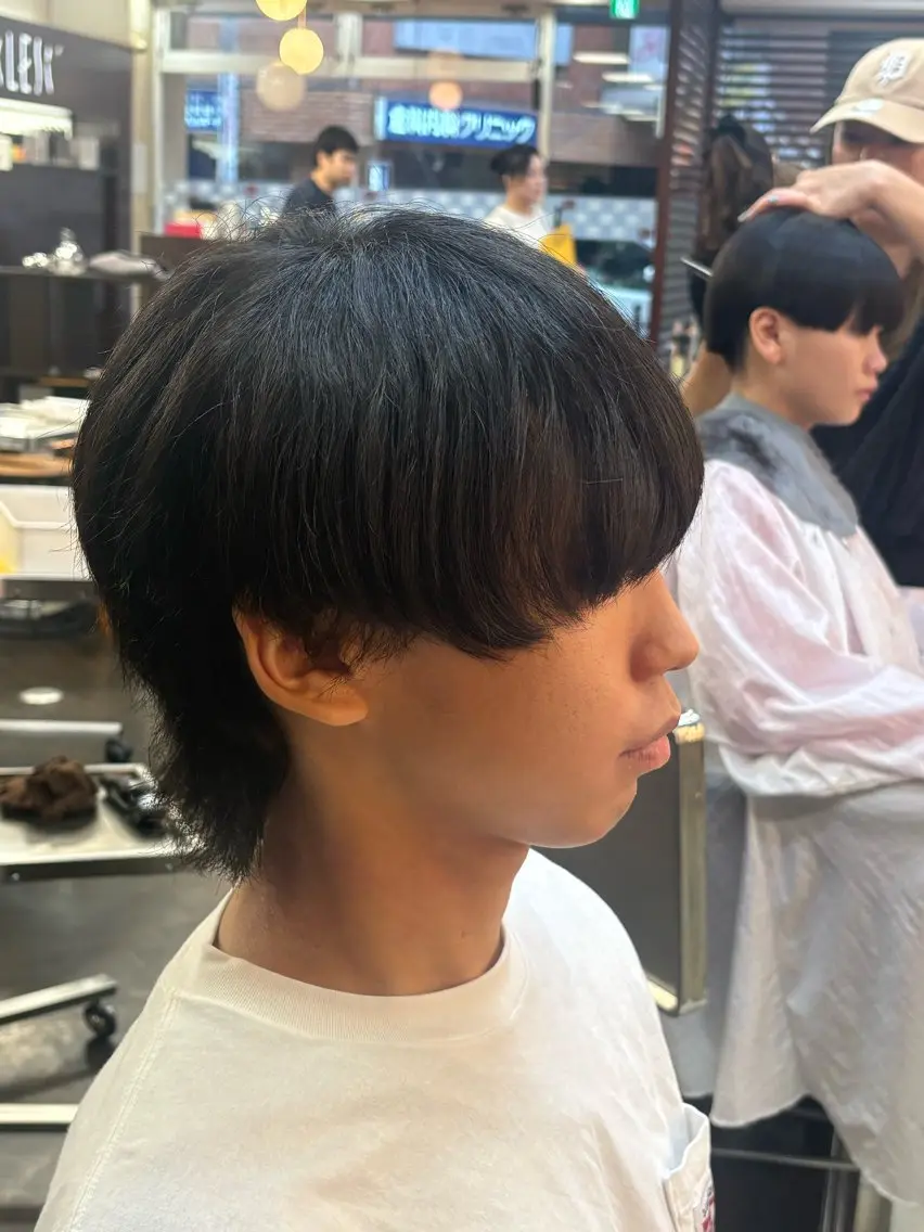 メンズ メンズウルフカット ウルフカット カット 細田 舞乃のヘアスタイル