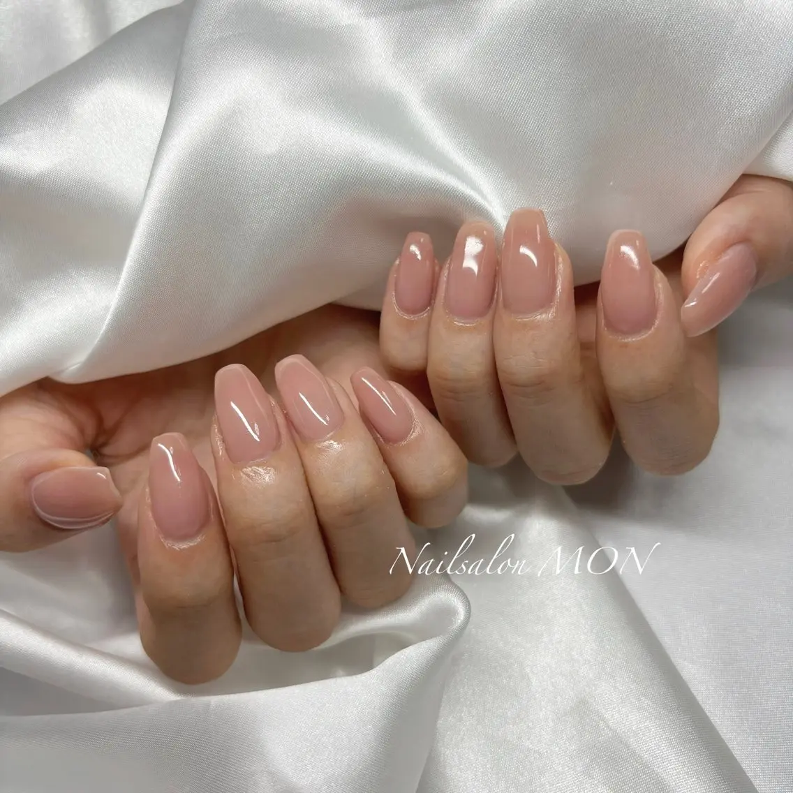 ネイル ワンカラーネイル ハンドネイル Nailsalon MONのネイルデザイン