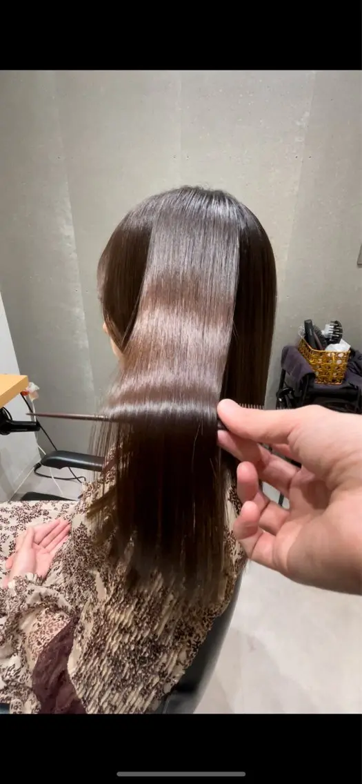 ロング 髪質改善 トリートメント カット トリートメント 髪質改善ヘアケア 艶髪特化/上田のヘアスタイル