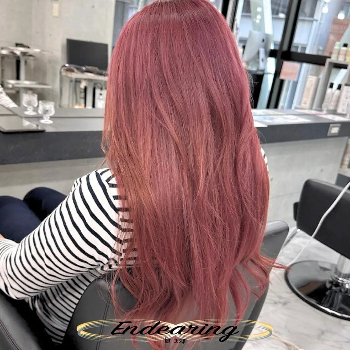 カラー ブリーチ 透明感カラー ピンクカラー ヘアカラー 柳田 怜那/銀座 Endearingのヘアスタイル