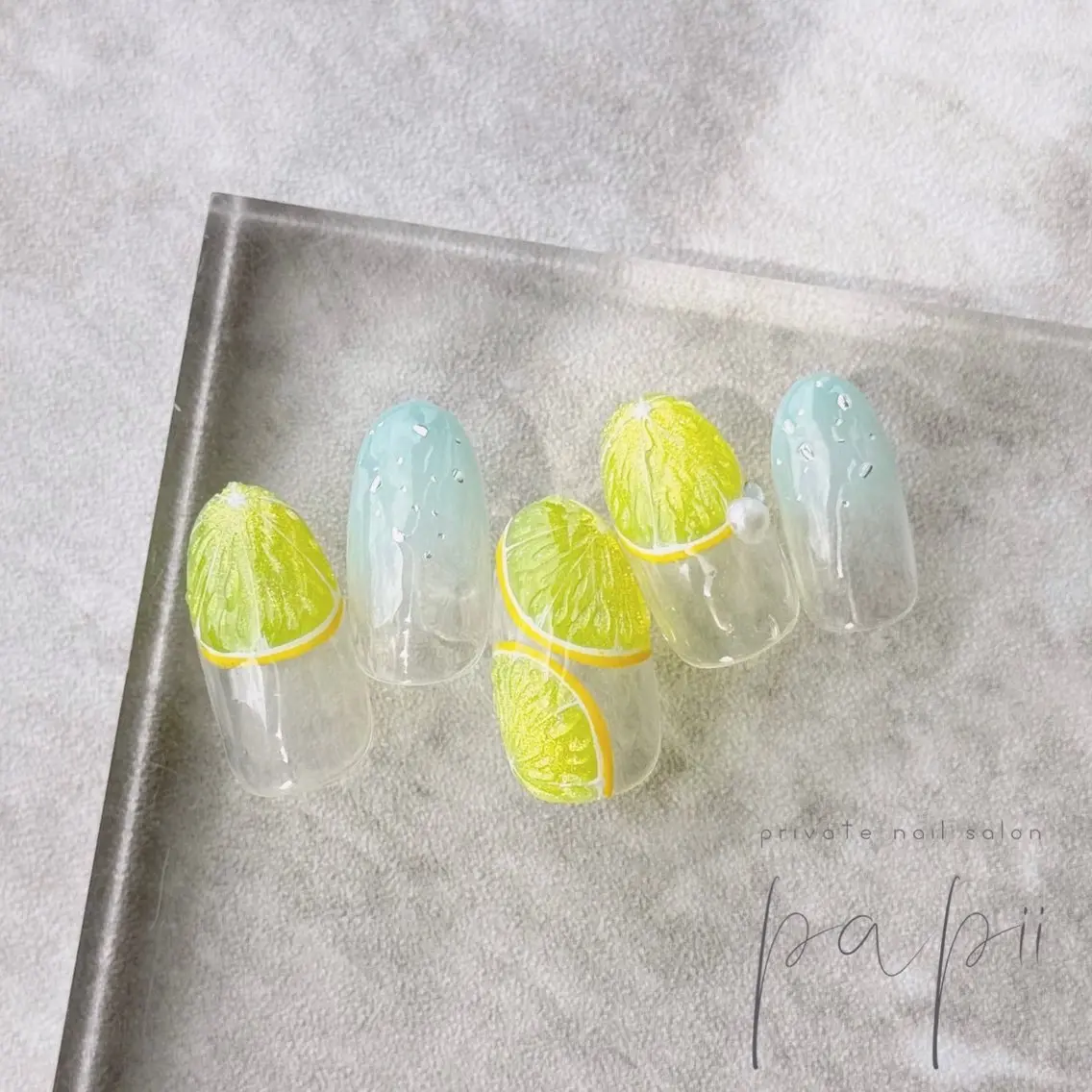 ネイル マグネットネイル シンプルネイル ハンドネイル papii☆ kurodaのネイルデザイン