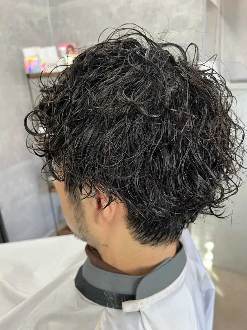 パーマ メンズ ヤマモト ヒロミのヘアスタイル