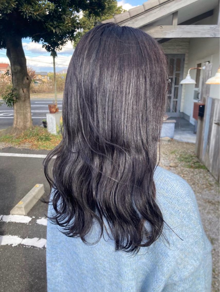 ロング カラー ヘアカラー トリートメント 酸性ストレート/ ボブ/暖色/リコのヘアスタイル