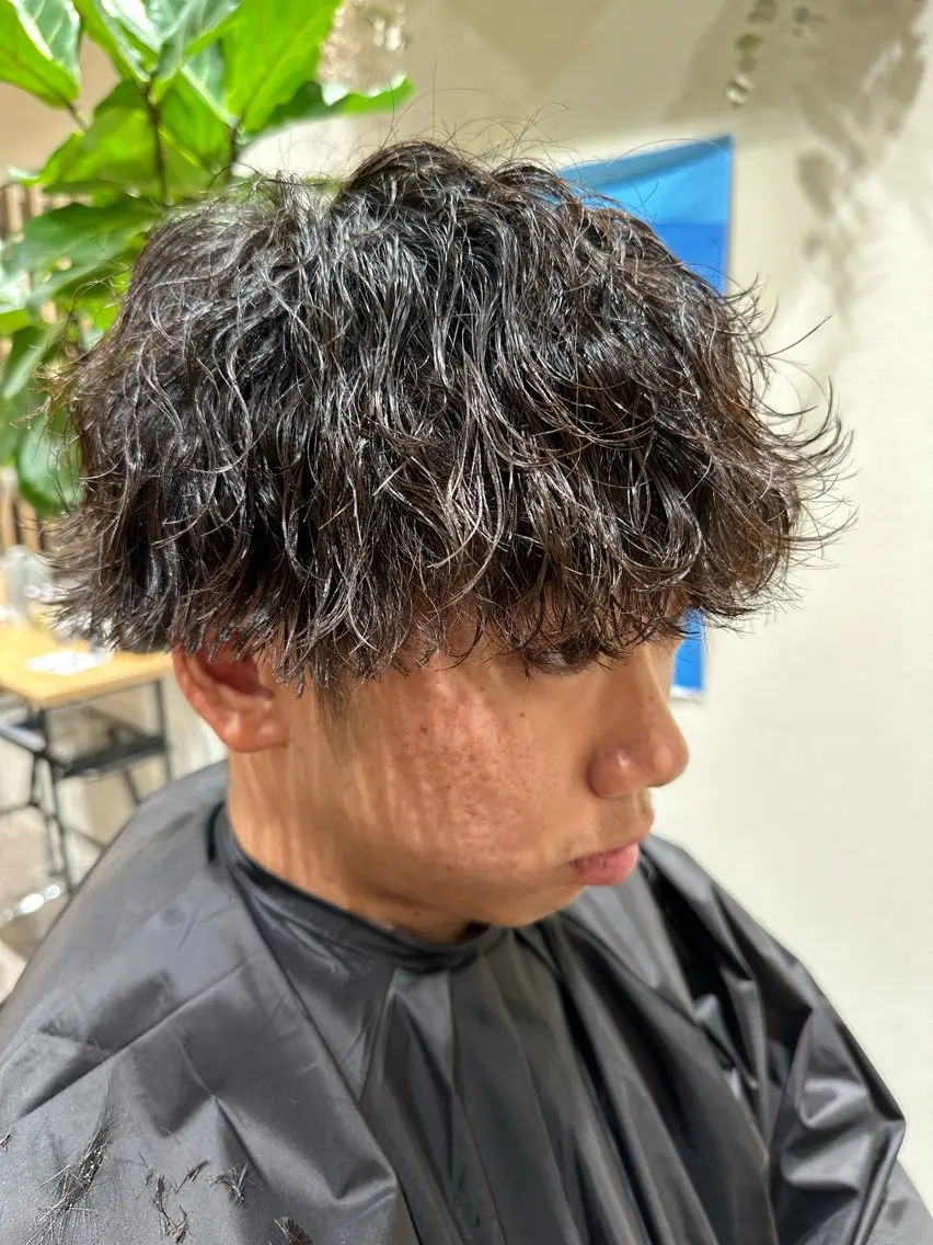 パーマ メンズ 【メンズパーマ】比嘉 啓人のヘアスタイル