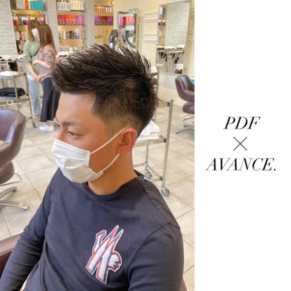 ショート メンズ 刈り上げ AVANCE.難波 店長 松元のヘアスタイル