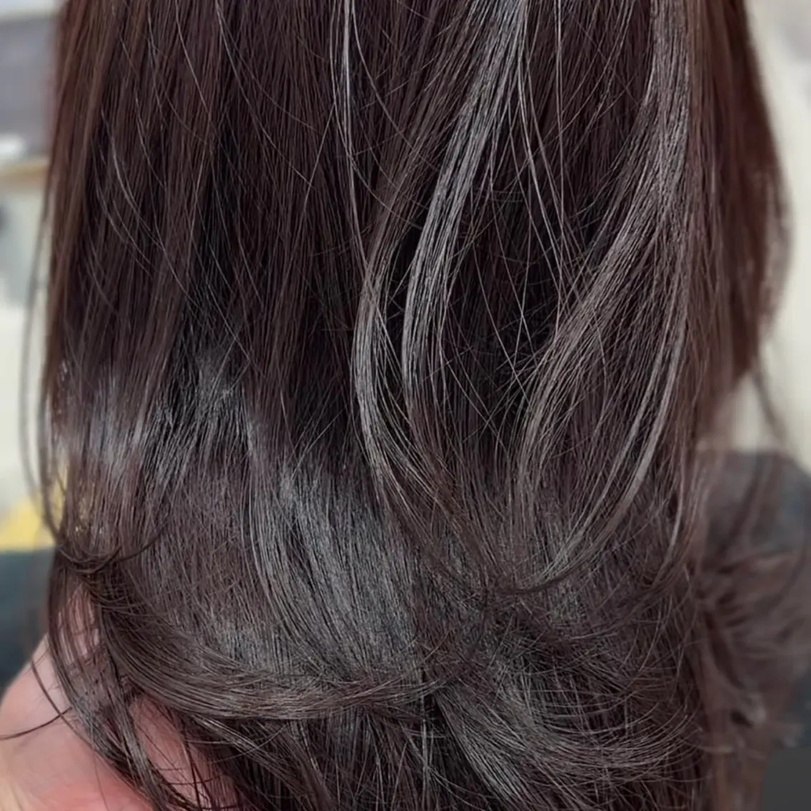 ロング カラー カット ヘアカラー トリートメント 赤羽今日子/レイヤー /盛れる顔まわりのヘアスタイル