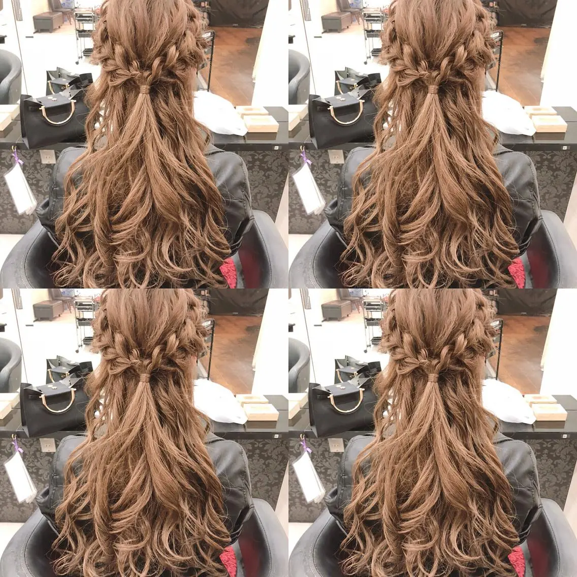ロング ヘアアレンジ ハーフアップ ヘアセット 🌷MAYU 🌷のヘアスタイル