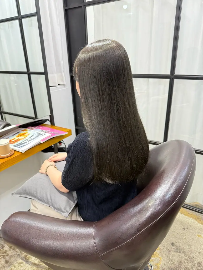 ロング カラー ダークシルバー シルバー カットモデル募集‼️ kotono🪿のヘアスタイル