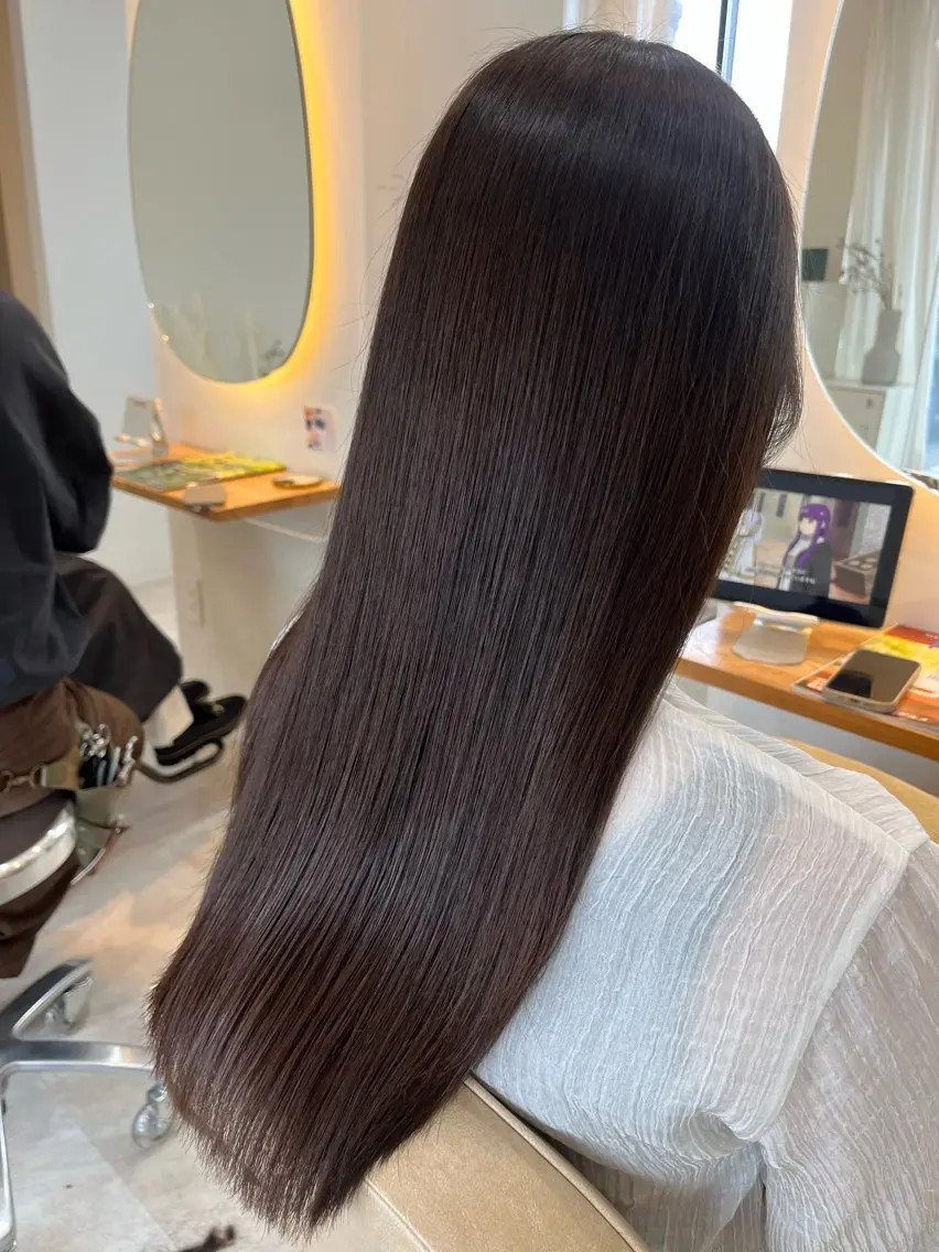 ロング ヘアカラー 加藤 明香里のヘアスタイル